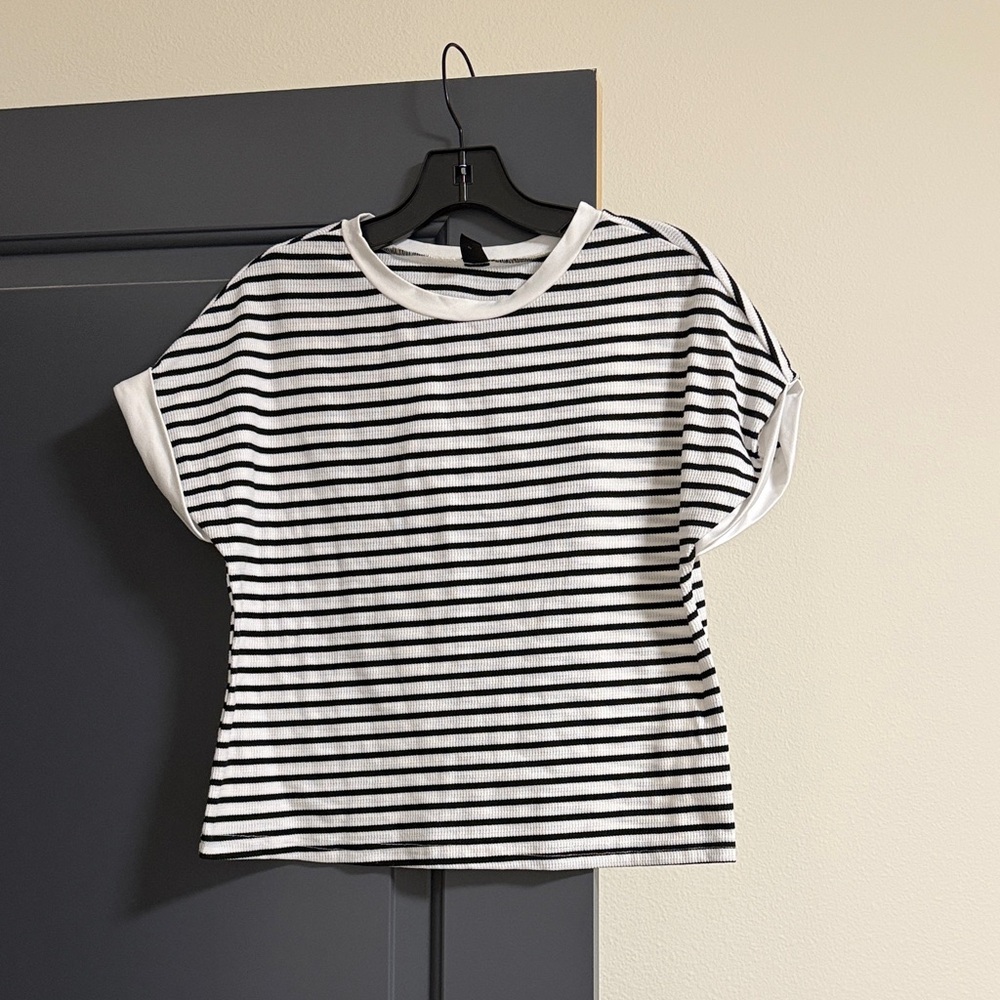 Striped Black and White Set